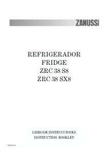 Handleiding Zanussi ZRC38SX8 Koelkast