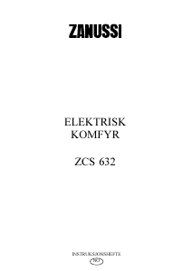 Bruksanvisning Zanussi ZCS632W Komfyr