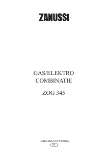 Handleiding Zanussi ZOG345X Fornuis