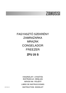 Manual de uso Zanussi ZFU 25 S Congelador