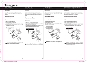 Manual Targus AWE81EU Suporte ventilador para portátil