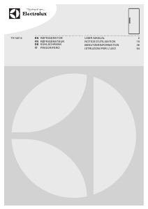 Manual Electrolux TK14014 Refrigerator