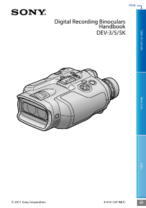 Handleiding Sony DEV-3 Verrekijker