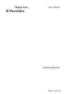 Manual Electrolux EWG14750W Washing Machine
