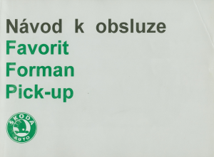 Manuál Škoda Favorit (1993)