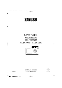 Manual de uso Zanussi FLD 1000 Lavadora