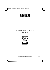 Manual Zanussi ZT1022 Washing Machine