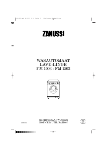Handleiding Zanussi FM 1003 Wasmachine