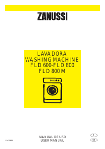 Bruksanvisning Zanussi FLD 600 Tvättmaskin