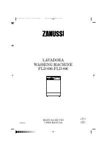 Bruksanvisning Zanussi FLD 606 Tvättmaskin