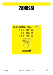 Manual Zanussi FLE 1115 W Washing Machine