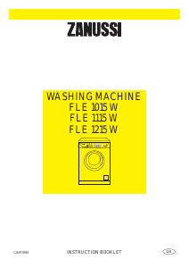 Bruksanvisning Zanussi FLE 1115 W Tvättmaskin