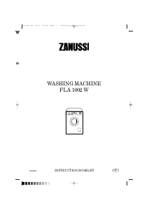 Manual Zanussi FLA 1002 W Washing Machine