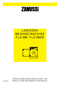 Bruksanvisning Zanussi FLD 684 M Tvättmaskin