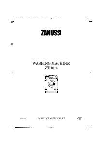 Manual Zanussi ZT1014 Washing Machine