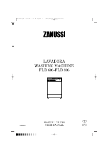 Manual de uso Zanussi FLD 806 Lavadora