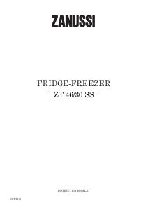 Manual Zanussi ZT46/30SS Fridge-Freezer