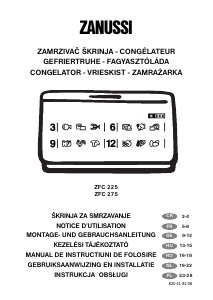 Bedienungsanleitung Zanussi ZFC 225 Gefrierschrank