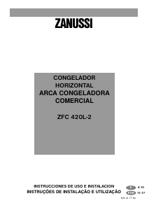 Manual de uso Zanussi ZFC 420L-2 Congelador