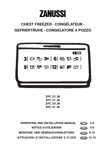 Bedienungsanleitung Zanussi ZFC 26 JD Gefrierschrank