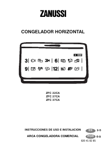 Manual Zanussi ZFC 37 CA Congelador