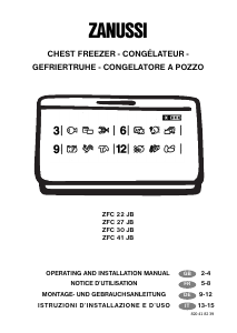 Manual Zanussi ZFC 22 JB Freezer