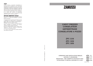 Manuale Zanussi ZFC 389 S Congelatore