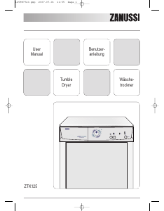 Manual Zanussi ZTK 125 Dryer