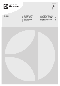 Mode d’emploi Electrolux TG1000N Congélateur