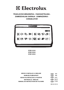 Manuál Electrolux ECM3854 Mraznička