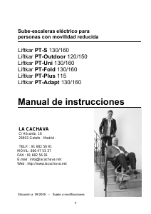 Manual de uso La Cachava Liftkar PT-Outdoor 120 Silla elevadora