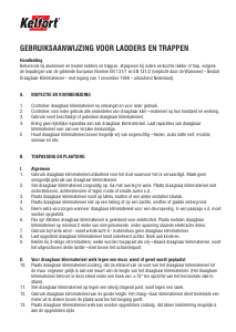 Handleiding Kelfort Telescope Ladder