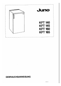 Bedienungsanleitung Juno KFT 140 Kühlschrank