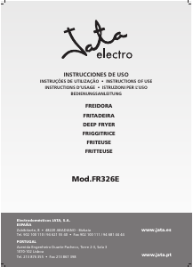 Manual de uso Jata FR326E Freidora