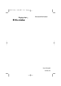 Bedienungsanleitung Electrolux GA55L101 Geschirrspüler