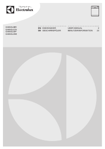 Manual Electrolux GA55GLIBR Dishwasher