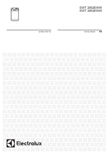 מדריך Electrolux EWT2852EWW מכונת כביסה