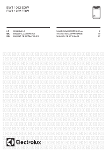 Manual Electrolux EWT1062EDW Mașină de spălat
