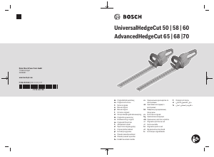 Handleiding Bosch UniversalHedgeCut 60 Heggenschaar