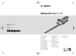 Käyttöohje Bosch AdvancedHedgeCut 36 Pensasleikkuri