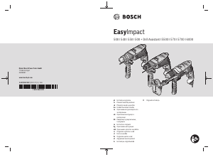 Посібник Bosch EasyImpact 540 Дрель-шуруповерт