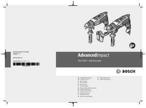 Manual de uso Bosch AdvancedImpact 900 + Drill Assistant Taladradora de percusión