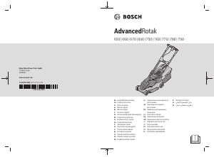 Manual Bosch AdvancedRotak 790 Mașină de tuns iarbă