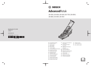 Manual de uso Bosch AdvancedRotak 36-950 Cortacésped