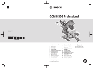Brugsanvisning Bosch GCM 8 SDE Professional Geringssav