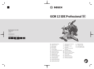 Manual Bosch GCM 12 SDE Professional Serra de esquadria