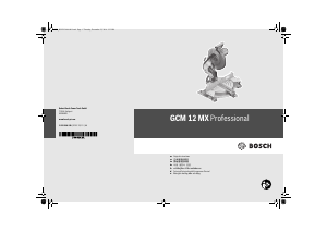 사용 설명서 보쉬 GCM 12 MX Professional 탁상 슬라이드 원형톱