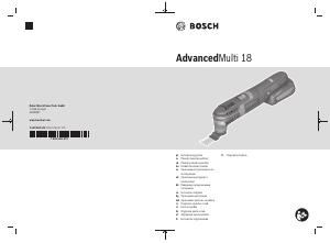 Priručnik Bosch AdvancedMulti 18 Višenamjenski alat