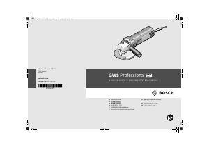 说明书 博世 GWS 8-125 CE Professional 角磨机