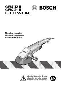 Manual Bosch GWS 12 U Professional Angle Grinder